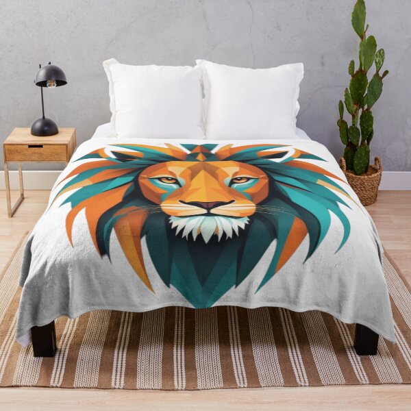 Item preview, Abstract and geometric representation of a lion's face designed and sold by jean-nicolas.