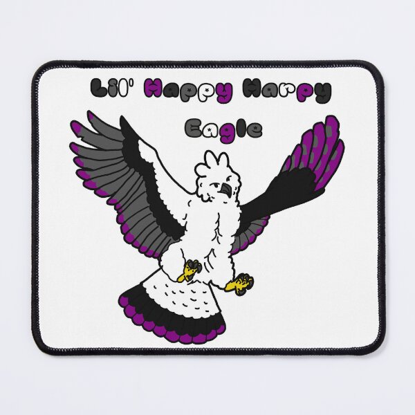 Item preview, Fluffy Lil' Happy Harpy Eagle Asexual colours (big) designed and sold by Vonivon.