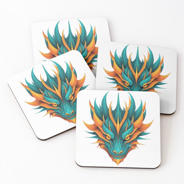 Item preview, Abstract and geometric representation of a dragon face designed and sold by jean-nicolas.
