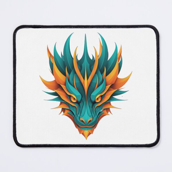 Item preview, Abstract and geometric representation of a dragon face designed and sold by jean-nicolas.
