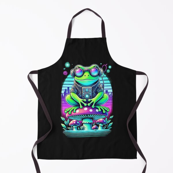 Item preview, Cyberpunk Frog on the Edge designed and sold by Mjonkey.