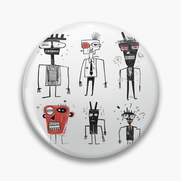 Item preview, Abstract Faces: The Black & White Ensemble 2 designed and sold by Pujo Design.