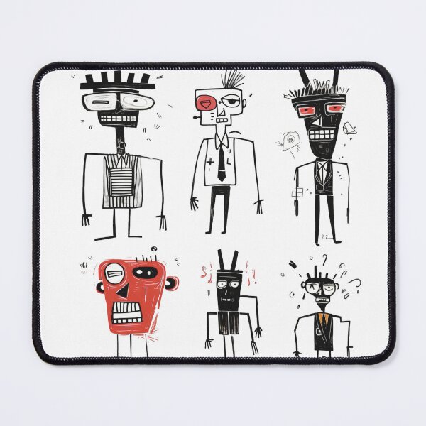 Item preview, Abstract Faces: The Black & White Ensemble 2 designed and sold by Pujo Design.