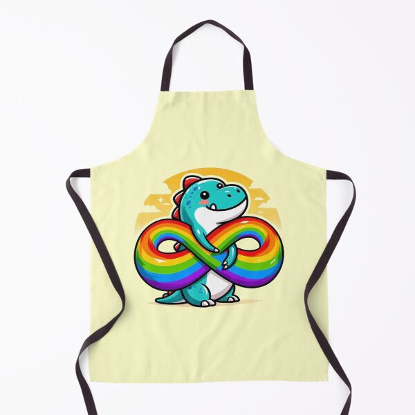 Item preview, Rainbow Infinity Dino Hug designed and sold by Vkinsify.