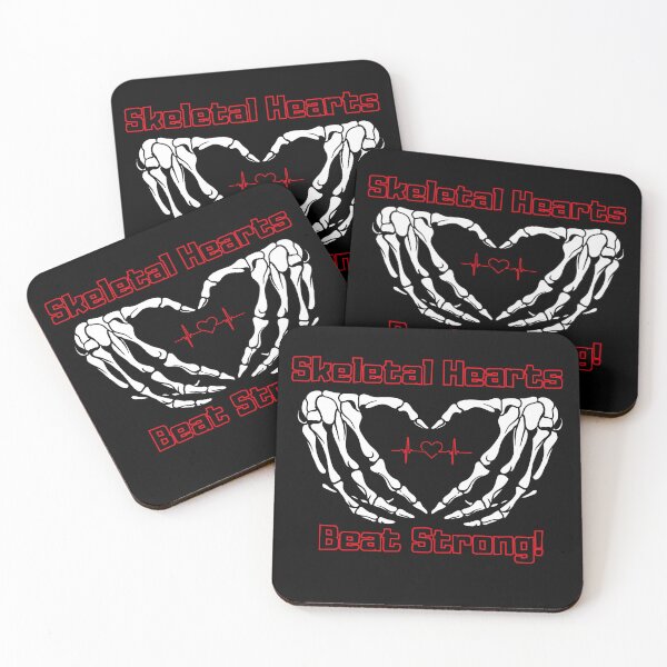 Item preview, Funny Skeleton Skeletal Hearts Beat Strong designed and sold by InfinVibeDesign.