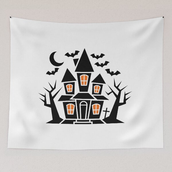 Artikelvorschau, Halloween 2024 - Spukhaus entworfen und verkauft von ThreeftlyPicks.