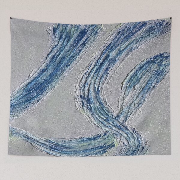 Item preview, "The Flow - Abstract Blue Energy" designed and sold by Sztyep88.