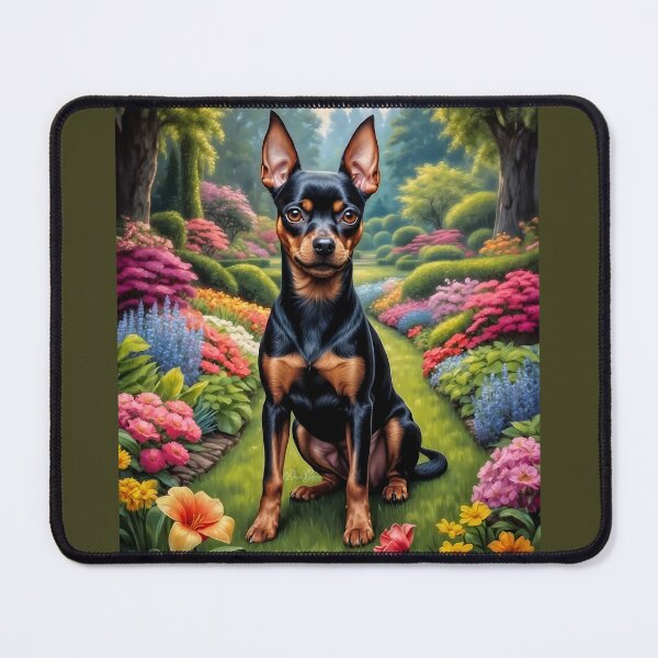 Item preview, Chester Miniature Pinscher Dog Art designed and sold by Heart and Soul Studio.