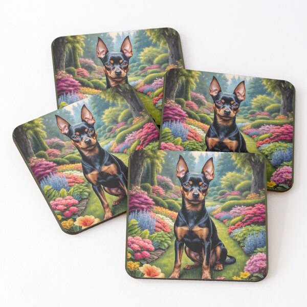 Item preview, Chester Miniature Pinscher Dog Art designed and sold by Heart and Soul Studio.