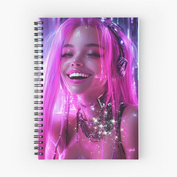 Item preview, Realistic cyber web space design girl colorful designed and sold by pinkuardesign.
