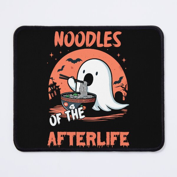 Item preview, Noodles of the Afterlife Ghost Eat Ramen designed and sold by Quirky Shirts.