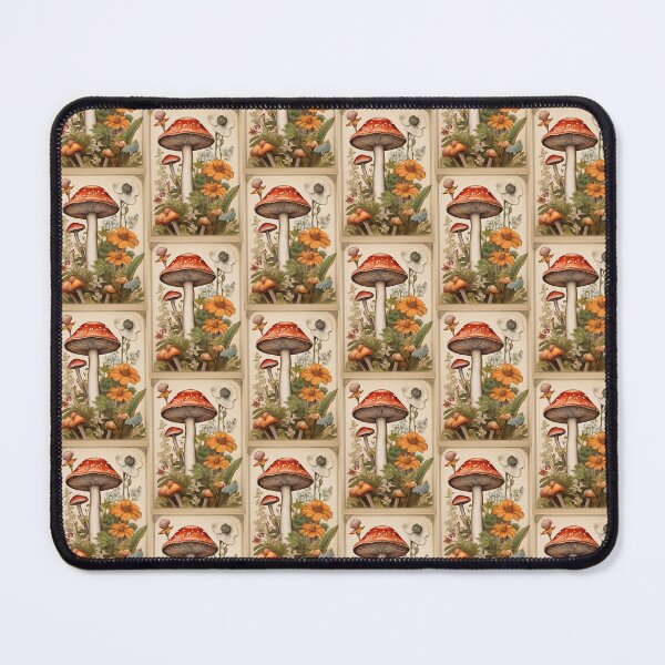 Item preview, Vintage Fly Agaric Illustration - Retro Nature Art - Mushrooms and Wildflowers - Minimal designed and sold by pod24.