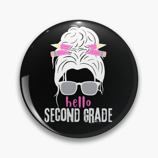Item preview, Hello Second Grade Back to School Hair Bun Girl First Day T-Shirt, Hello 2nd Grade Back to School Cute Girls gifts, Back To School Shirt designed and sold by FlexiPrints.