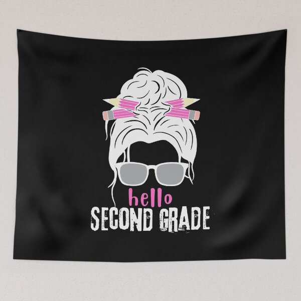 Item preview, Hello Second Grade Back to School Hair Bun Girl First Day T-Shirt, Hello 2nd Grade Back to School Cute Girls gifts, Back To School Shirt designed and sold by FlexiPrints.