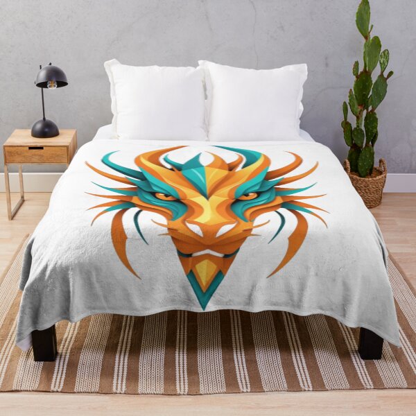 Item preview, Abstract and geometric representation of a dragon face designed and sold by jean-nicolas.