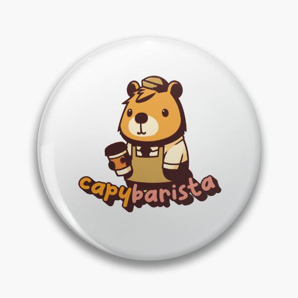 Item preview, Capybarista Cute coffee Barista Capybara designed and sold by SleekVisuals.