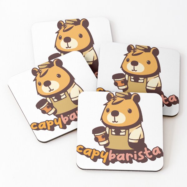 Item preview, Capybarista Cute coffee Barista Capybara designed and sold by SleekVisuals.
