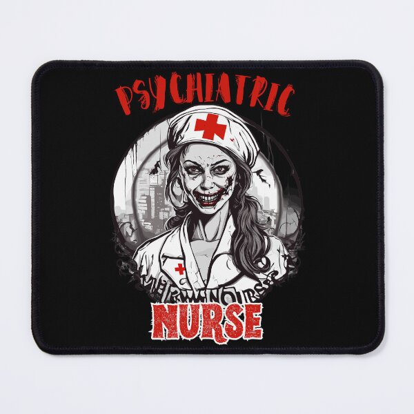 Item preview, Psychiatric Nurse Halloween Horror designed and sold by Quirky Shirts.