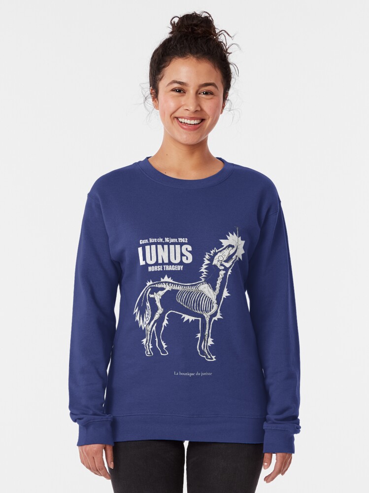 Sweatshirt épais ''LUNUS , horse tragedy' : autre vue