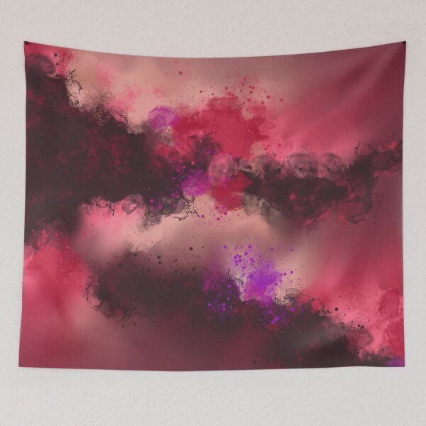 Item preview, Dreams Of Passion - Red Purple Black Abstract designed and sold by Joey Santiago.