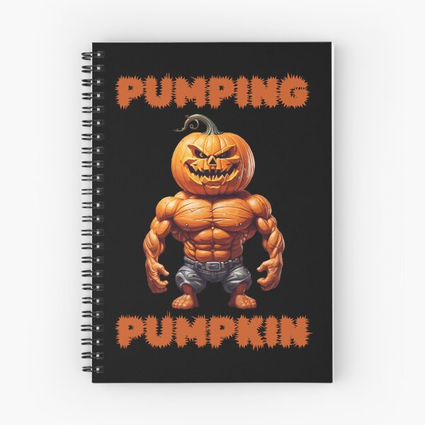Item preview, Pumping Pumpkin Muscular Halloween Jack-O-Lantern designed and sold by Quirky Shirts.