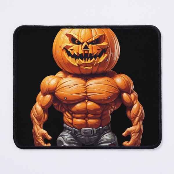 Item preview, Pumping Pumpkin Muscular Halloween Jack-O-Lantern designed and sold by Quirky Shirts.