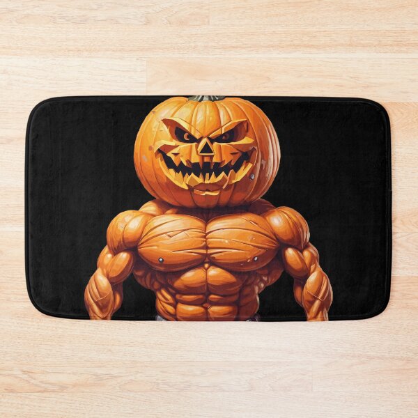 Item preview, Pumping Pumpkin Muscular Halloween Jack-O-Lantern designed and sold by Quirky Shirts.