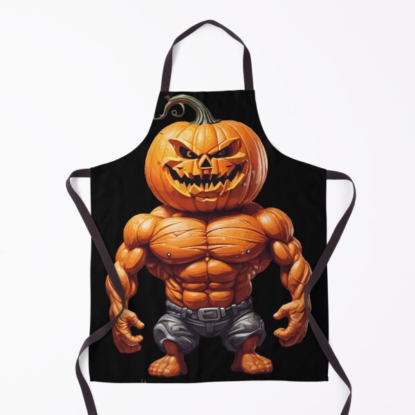 Item preview, Pumping Pumpkin Muscular Halloween Jack-O-Lantern designed and sold by Quirky Shirts.