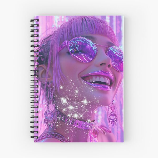 Item preview, Realistic cyber web space design girl colorful designed and sold by pinkuardesign.