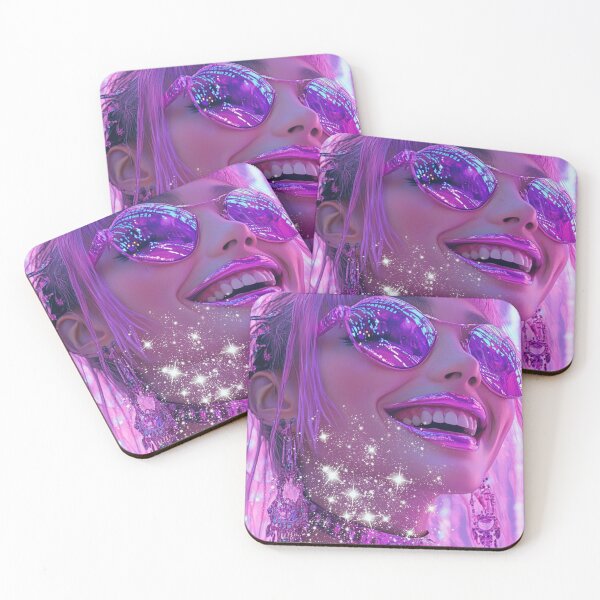 Item preview, Realistic cyber web space design girl colorful designed and sold by pinkuardesign.