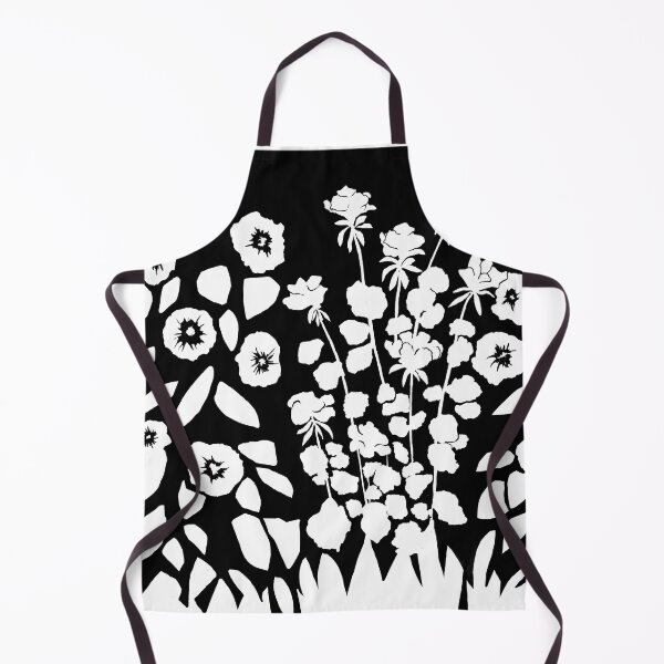 Item preview, black and white flowers digital pen drawing for charity designed and sold by JayTCee.