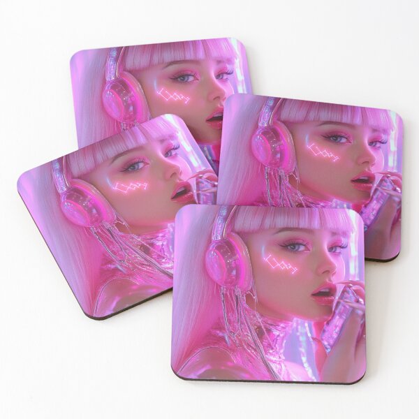 Item preview,  Realistic cyber web space design girl colorful designed and sold by pinkuardesign.