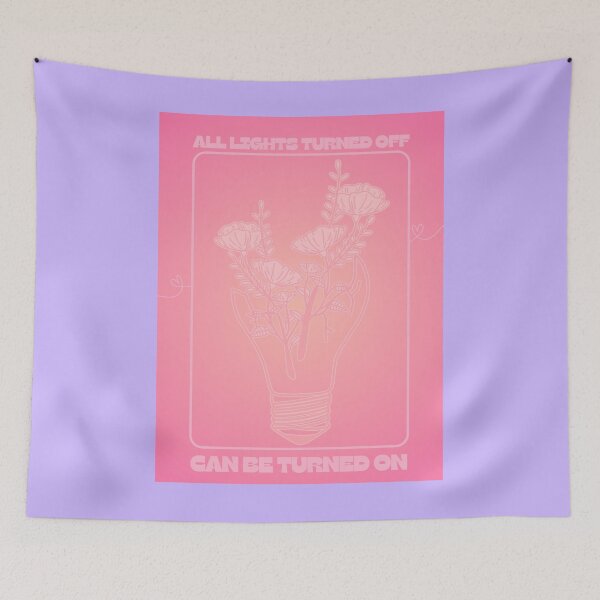 Item preview, pink call your mom aura lightbulb with flowers designed and sold by jessicaleah15.