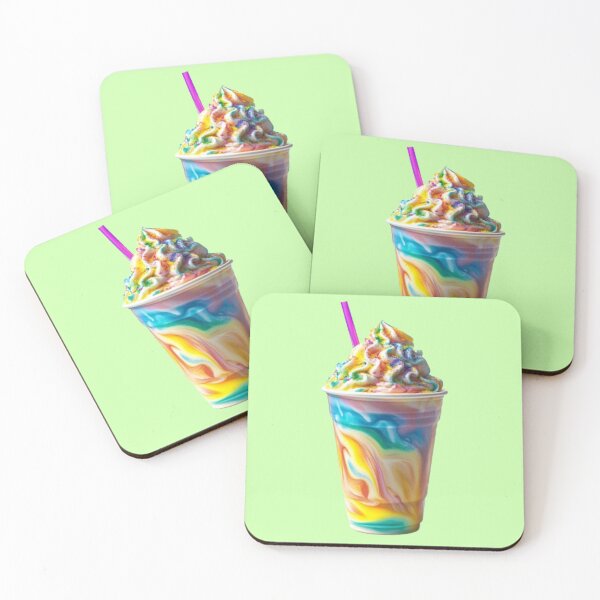 Item preview, Rainbow Frappuccino Sticker 3 designed and sold by W Designs.