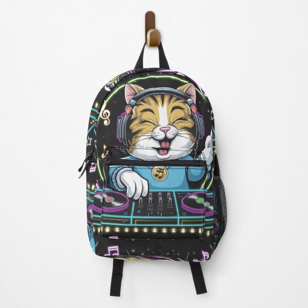 Item preview, DJ cat designed and sold by FusiTink.