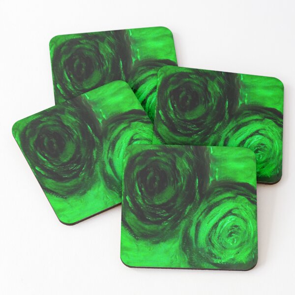 Item preview, Echoes of the Abyss – Abstract Energy in Green and Black designed and sold by Sztyep88.