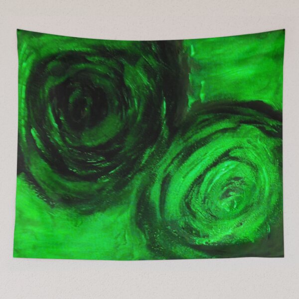Item preview, Echoes of the Abyss – Abstract Energy in Green and Black designed and sold by Sztyep88.