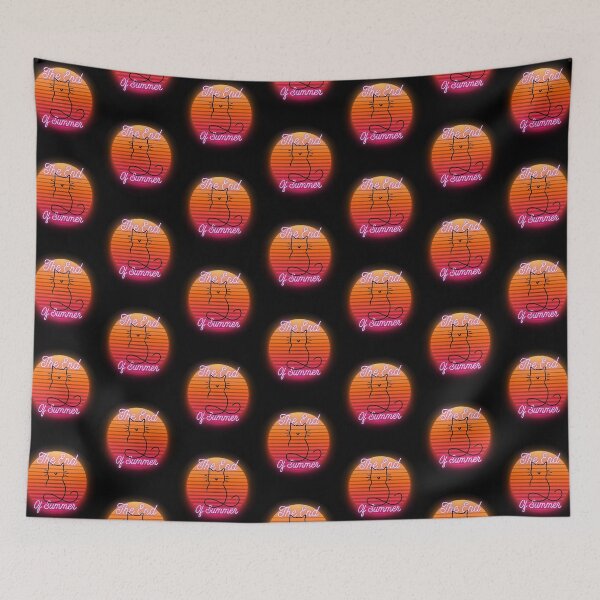 Item preview, The end of Summer, love cat, retro color sun, lato designed and sold by Lunaria Arts.