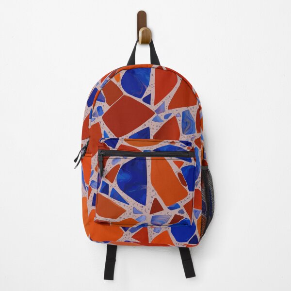 Item preview, PATTERN 031- CARNELIAN AND LAPISLAZULI MARBLE STONE - Gift items and personal use / Marble, Carnelian, Lapislazuli, Gemstone, White, Orange, Blue, Velvet, Abstract, Broken Glass, Art designed and sold by LumDesignArt.