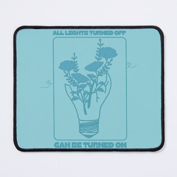 Item preview, teal blue aura call your mom lightbulb with flowers designed and sold by jessicaleah15.