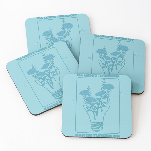 Item preview, teal blue aura call your mom lightbulb with flowers designed and sold by jessicaleah15.