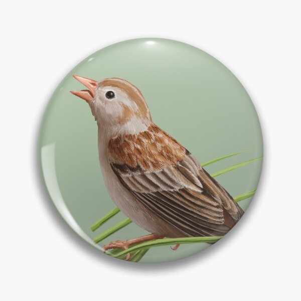 Item preview, Field Sparrow Singing from Grass Perch designed and sold by Nick Garnhart.