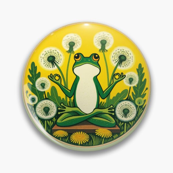 Item preview, Meditating Frog  designed and sold by FrictionMaxxing.