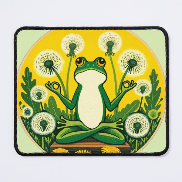 Item preview, Meditating Frog  designed and sold by FrictionMaxxing.