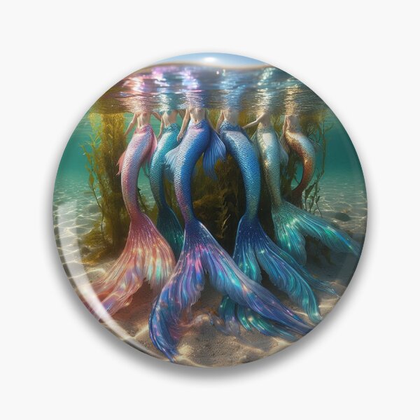 Item preview, Mermaids with Heads Outta Water designed and sold by piscesmermaid.