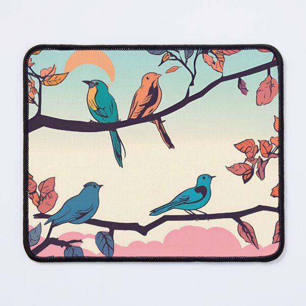 Item preview, Birds on Tree Branches designed and sold by ColorArtByEric.