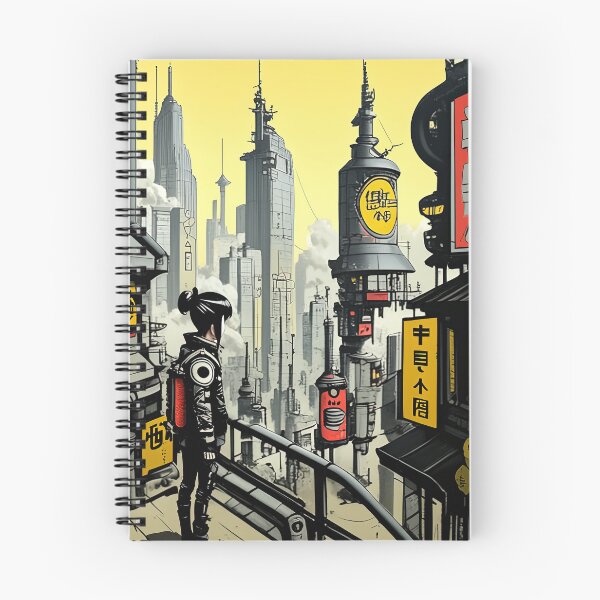 Item preview, Techno-Samurai Cityscape designed and sold by Retro Type.
