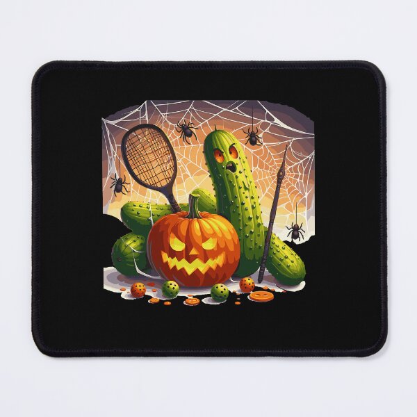 Item preview, Pickleball And Pumpkin Celebrating Halloween Xmas Pickleball Paddle designed and sold by Smix Pixels.