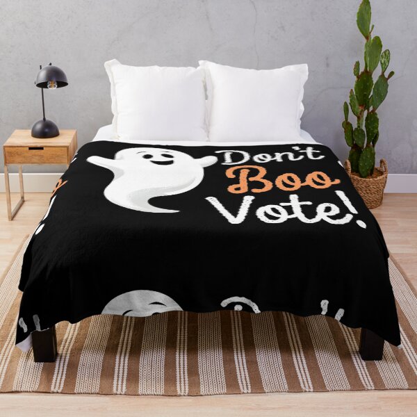 Item preview, Don't Boo Vote Cute Friendly Ghost Halloween Election Voting designed and sold by PupnkittyMania ⭐⭐⭐⭐⭐.
