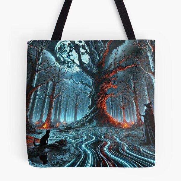 Item preview, "Enchanted Witch's Forest Under the Cosmic Moon" designed and sold by Meta2Physical.